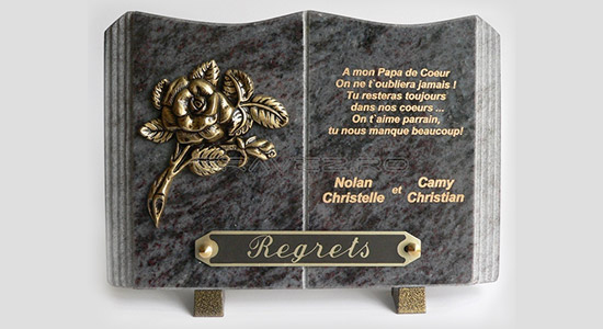 engraving for funeral plaque