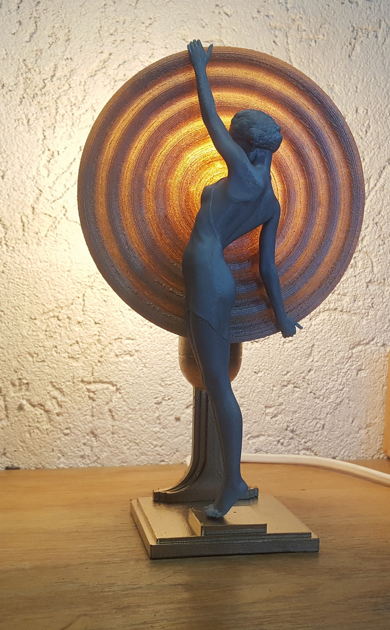 Lampa decorativă Art Deco printată 3D