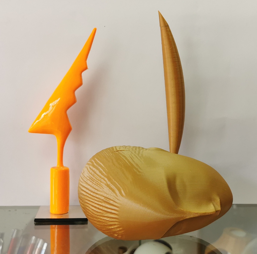 Miniaturi după operele lui C. Brâncuşi printate 3D